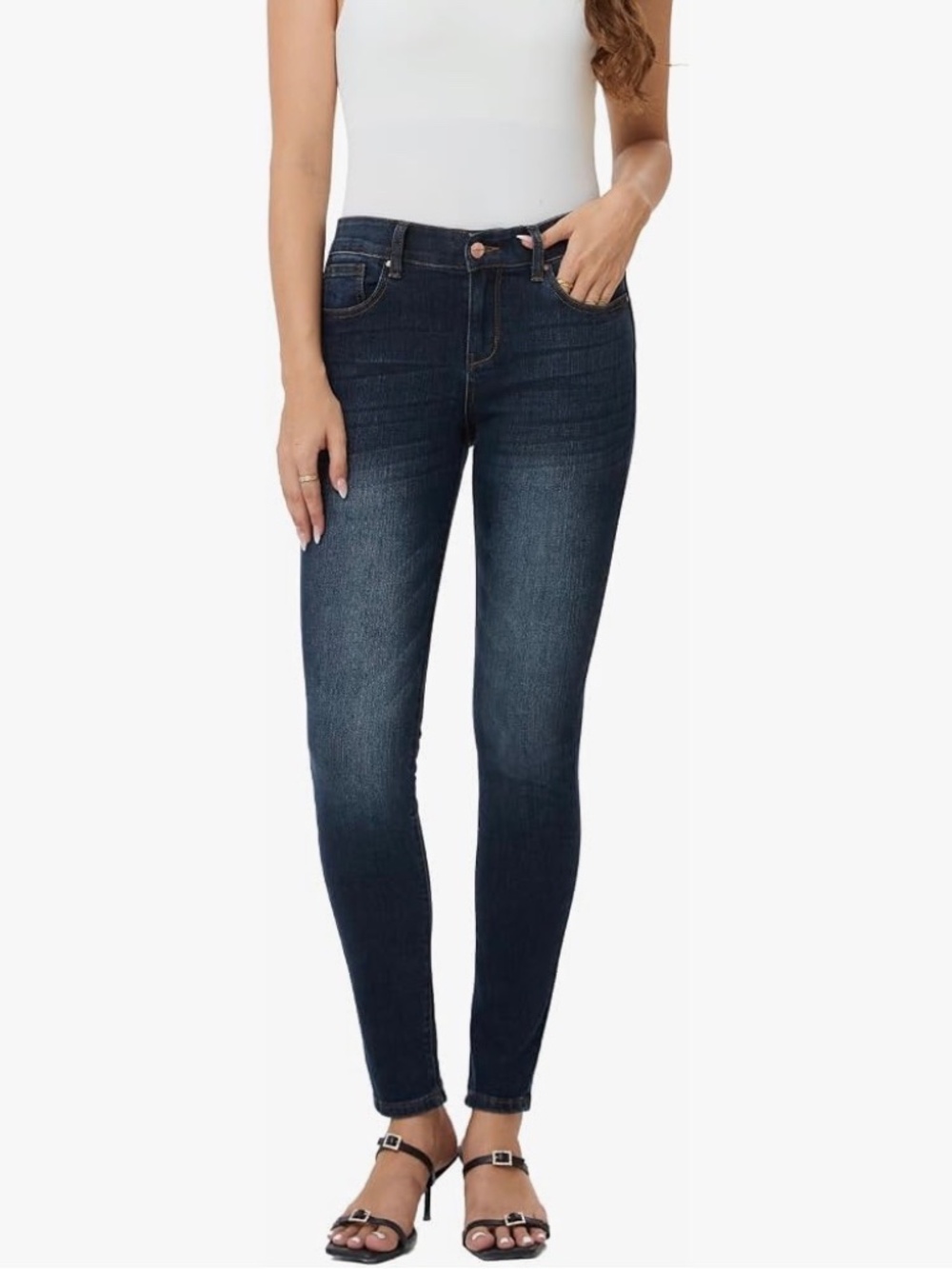 MetHera Women's Le Mel Classic Stretch Skinny Shaping Jeans
